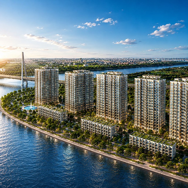 Phối cảnh The Harbor Skyline Vũ Yên
